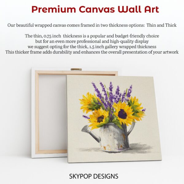 Sunflower Lavender Art