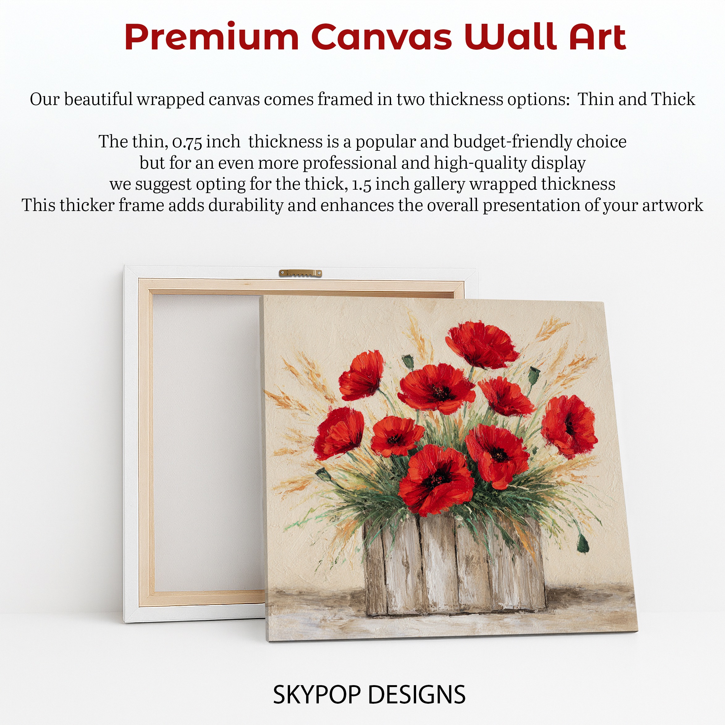 6.jpg Red Poppy Bouquet Art