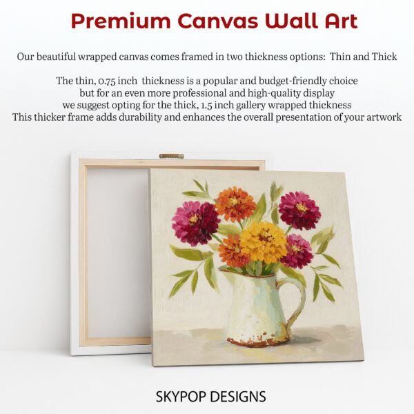 Zinnia Bouquet Art