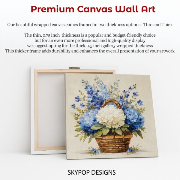 Blue Hydrangea Art