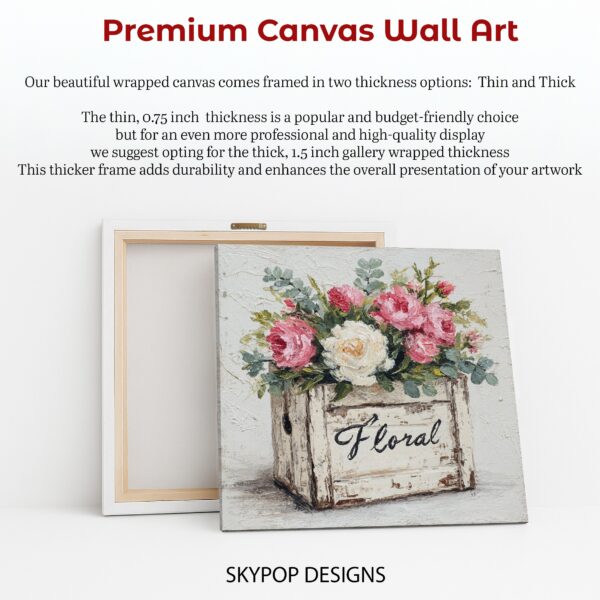 Rustic Floral Box Art