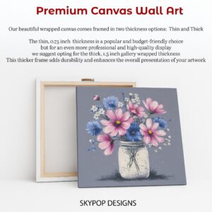 Mason Jar Flower Bouquet Art