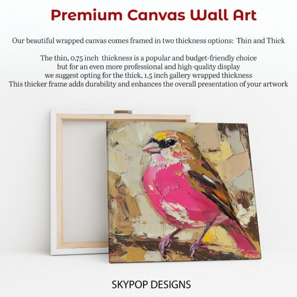 Pink Finch Art