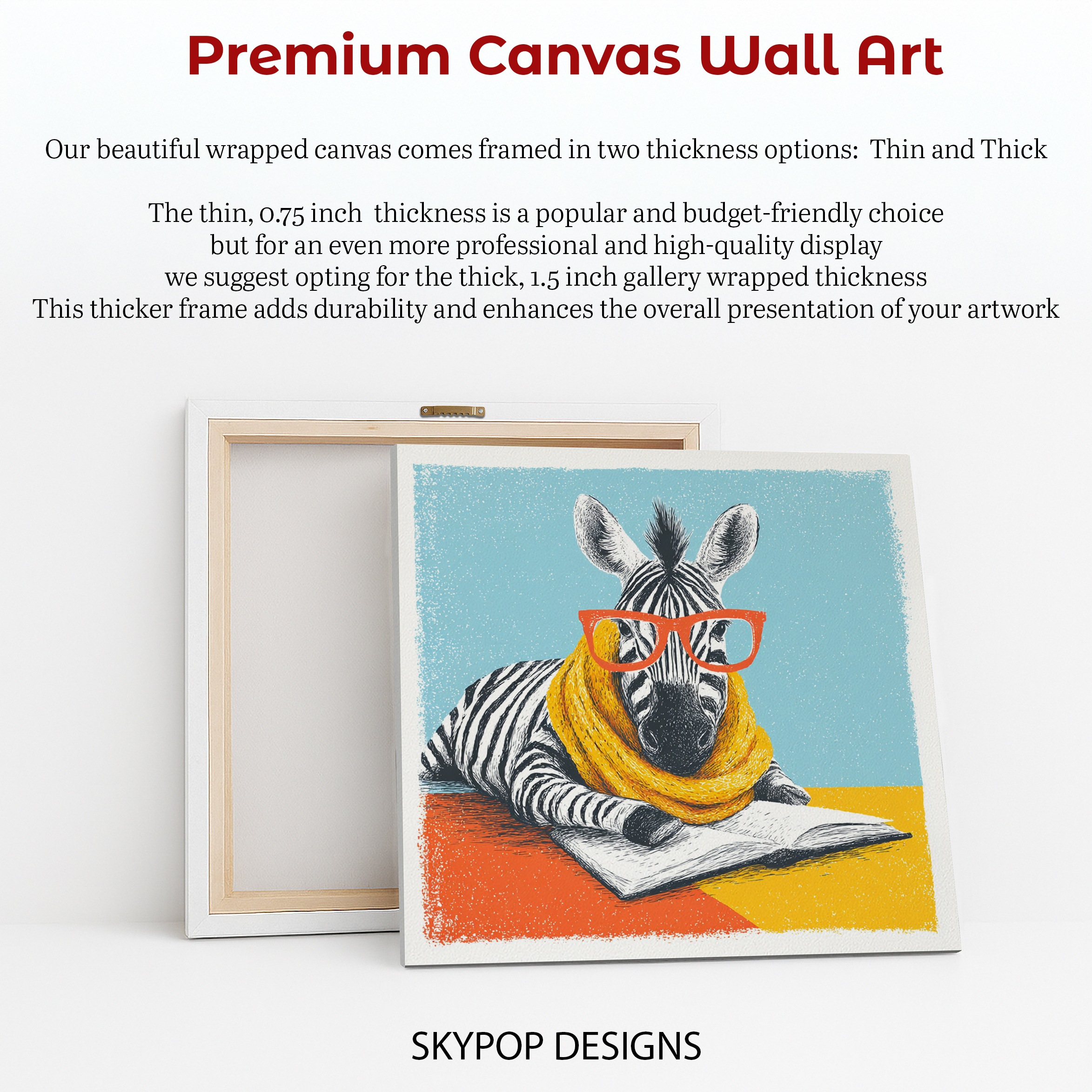 6.jpg Zebra Reading Art