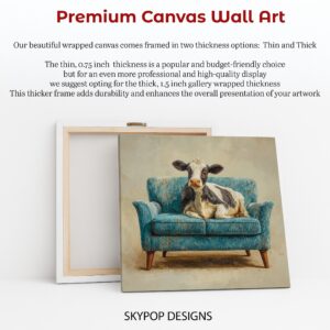 Cow on Couch Art