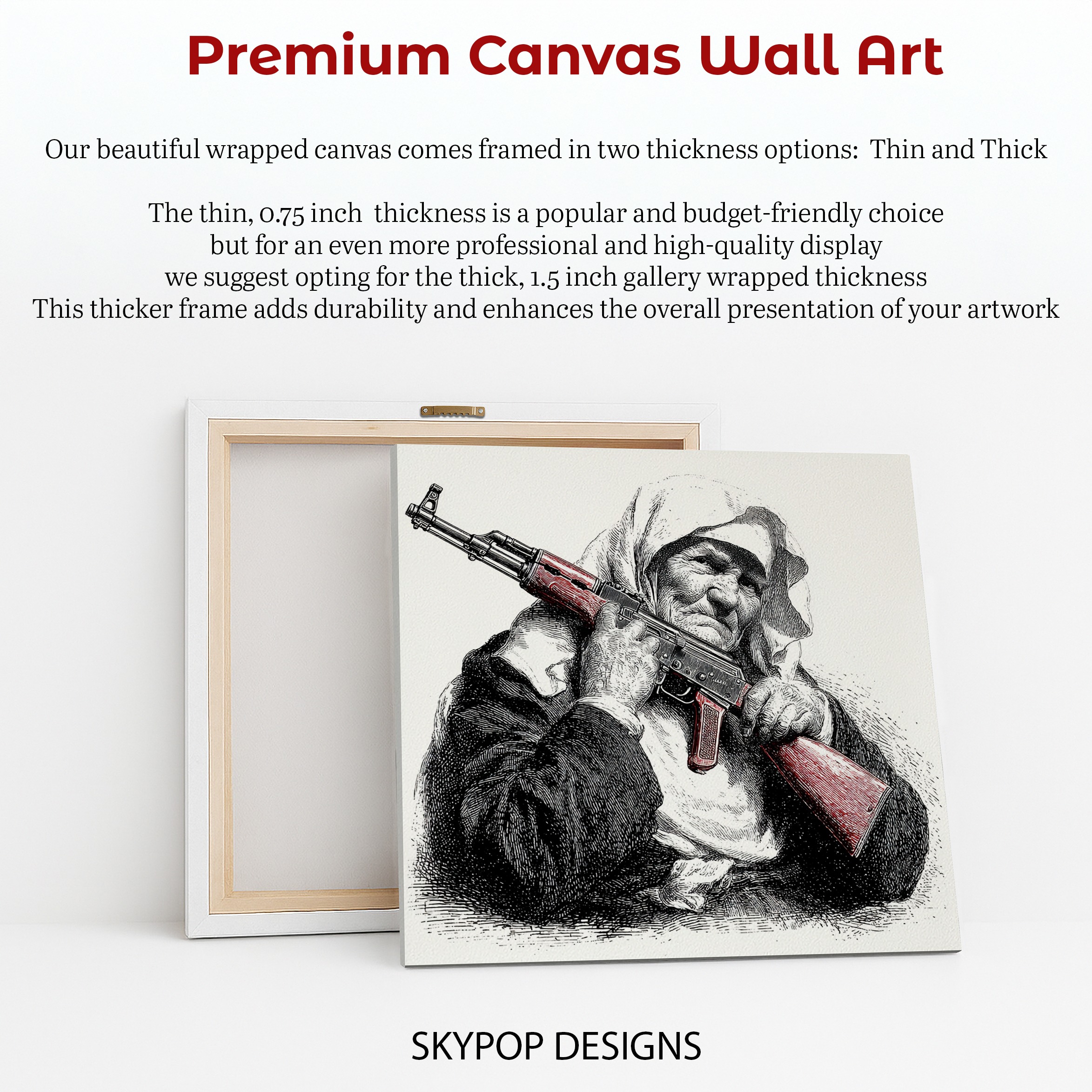 6.jpg Elderly Woman with Gun Art