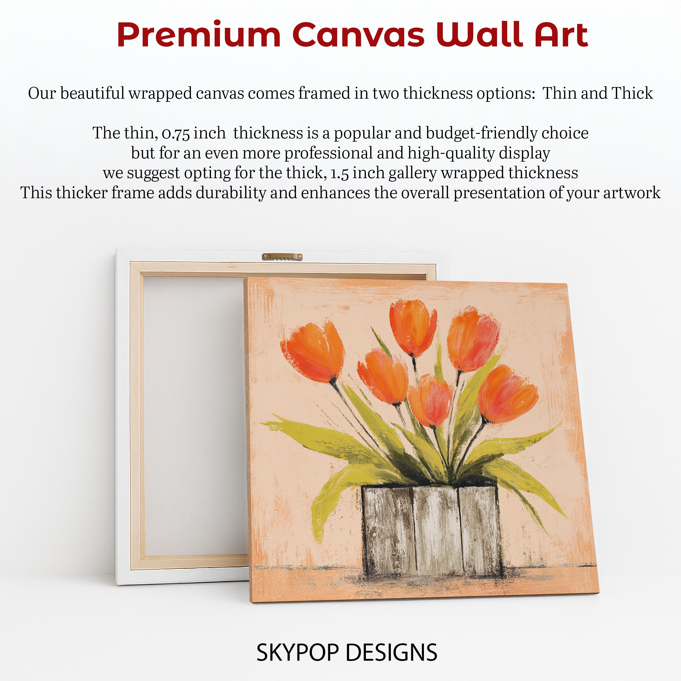 6.jpg Orange Tulips Art