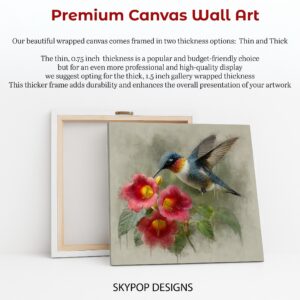 Hummingbird Flower Art