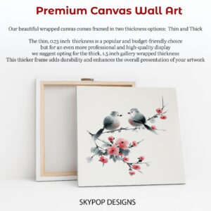 Bird Cherry Blossom Art