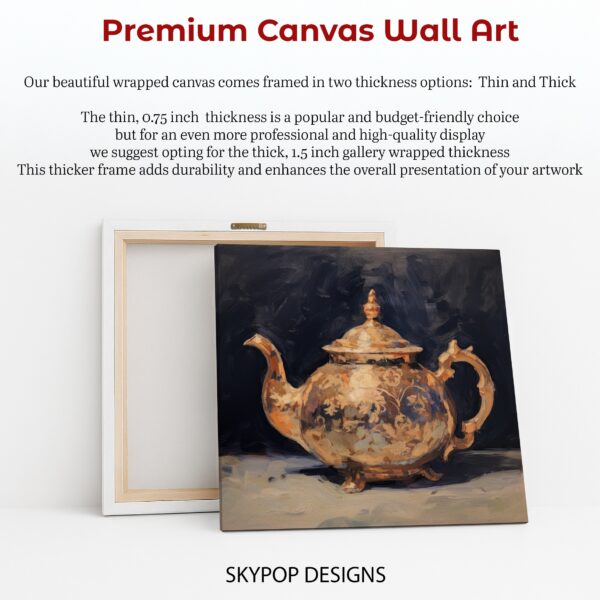 Ornate Teapot Kitchen Art