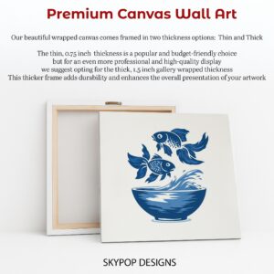 Blue Fish Bowl Art
