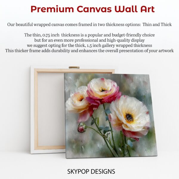 Dreamy Ranunculus Bloom Art