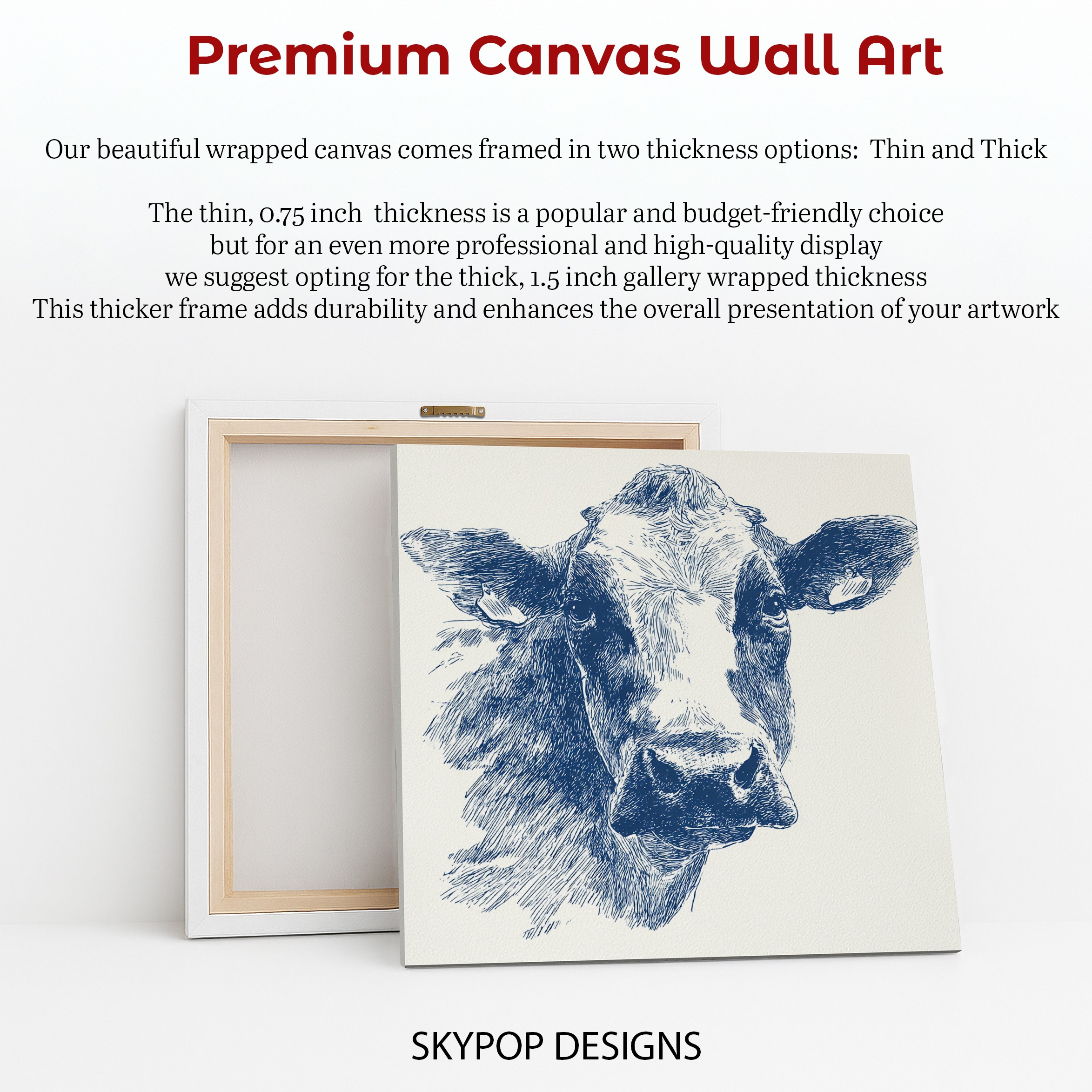 6.jpg Blue Cow Face Art