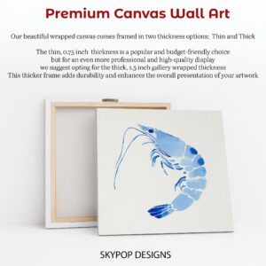 Blue Shrimp Art