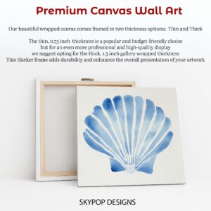 Blue Seashell Art