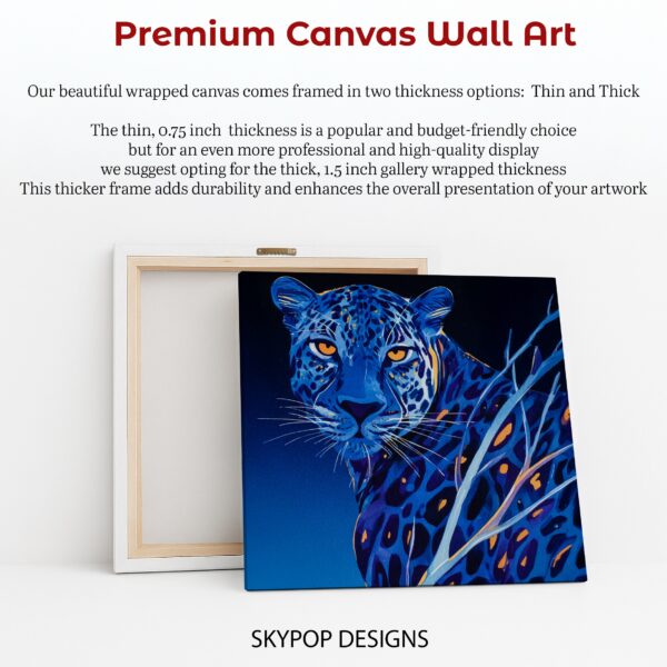 Blue Leopard Art