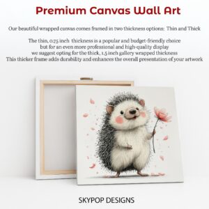 Hedgehog Flower Art
