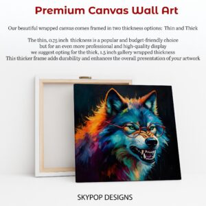 Wolf Art Canvas or Poster