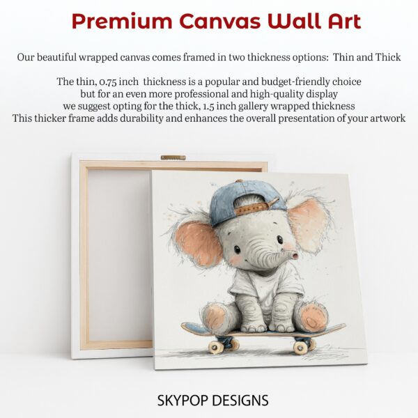 Elephant Skateboard Art