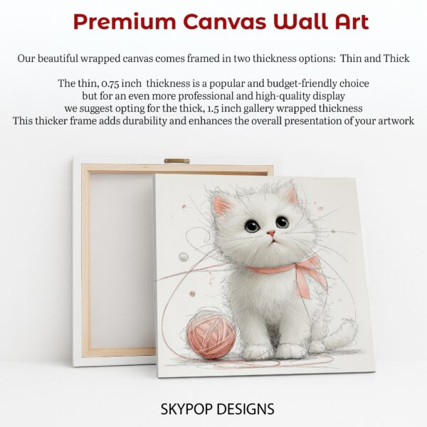 White Kitten Art