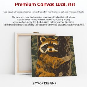 Raccoon Tree Art