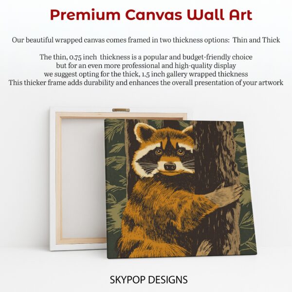 Raccoon Tree Art