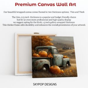 Autumn Pumpkin Truck Art