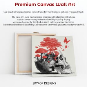 Red Tree Skull Art