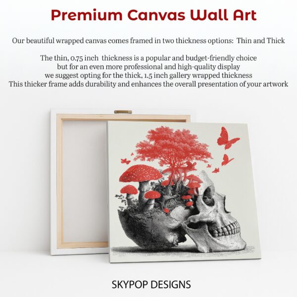 Red Tree Skull Art