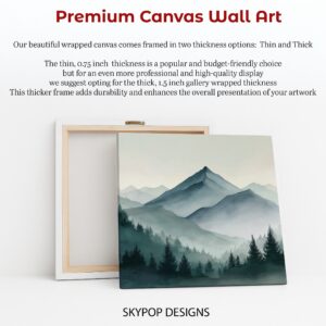 Misty Mountain Forest Art