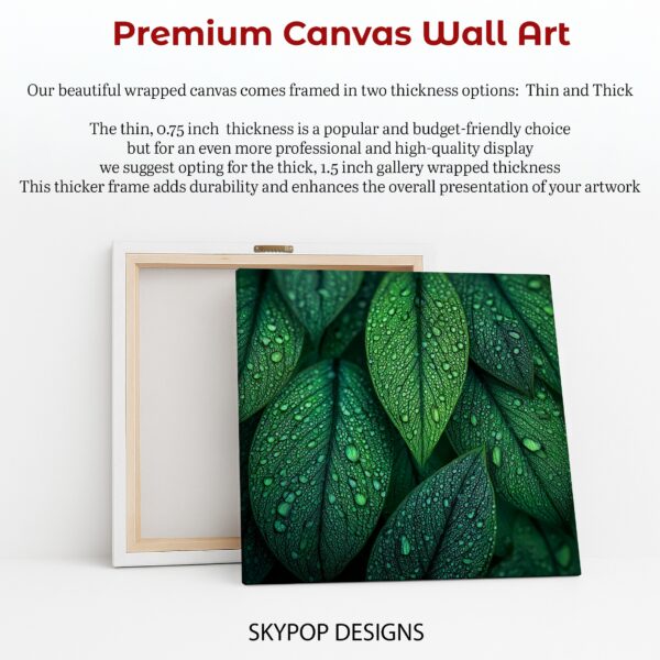 Dewy Leaf Art
