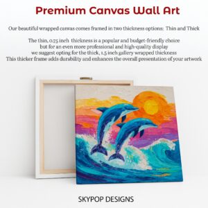 Dolphin Sunset Art
