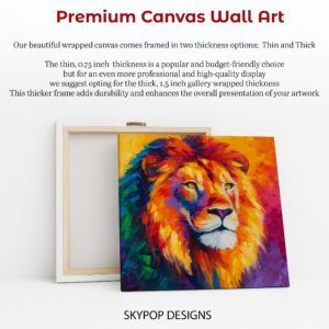 Colorful Lion Art