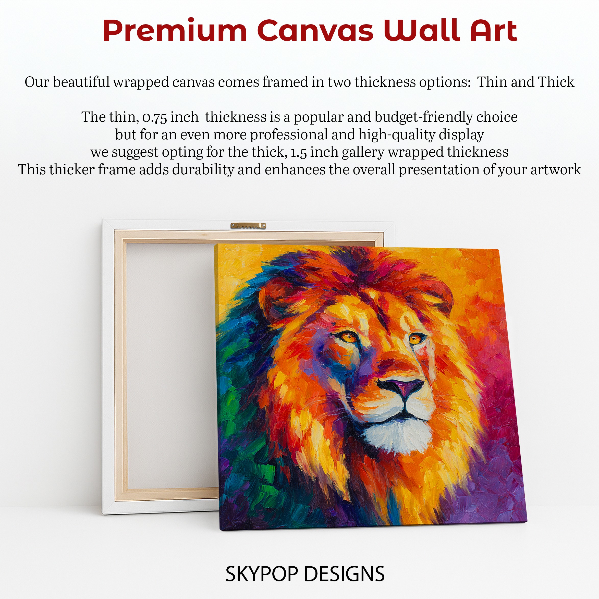 6.jpg Colorful Lion Art
