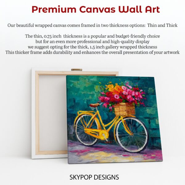 Bicycle Flower Basket Art