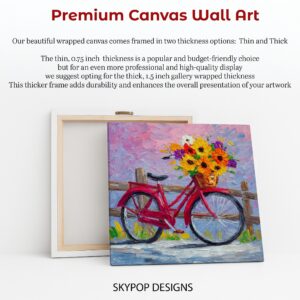 Bicycle Flower Basket Art