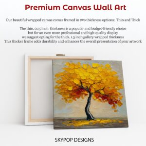 Golden Autumn Tree Art