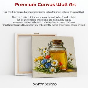 Wildflower Honey Jar Art