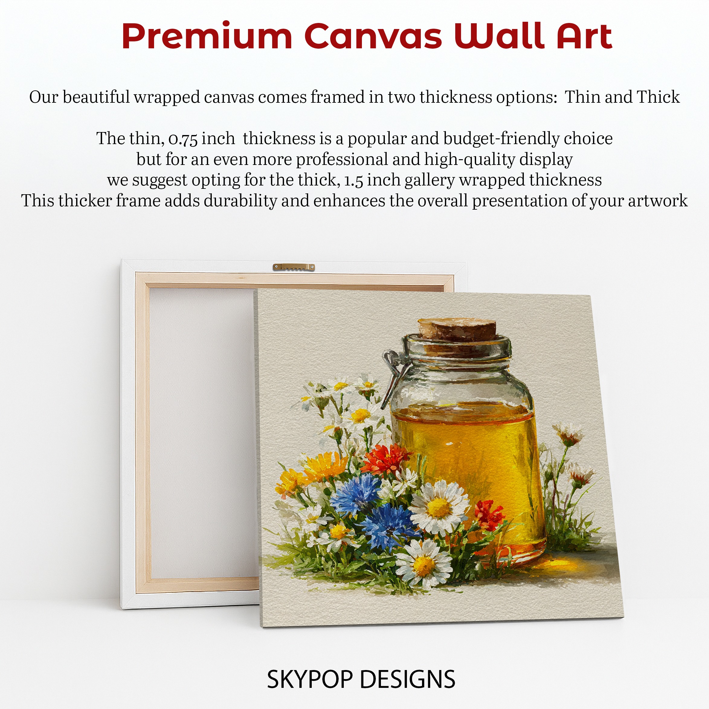 6.jpg Wildflower Honey Jar Art