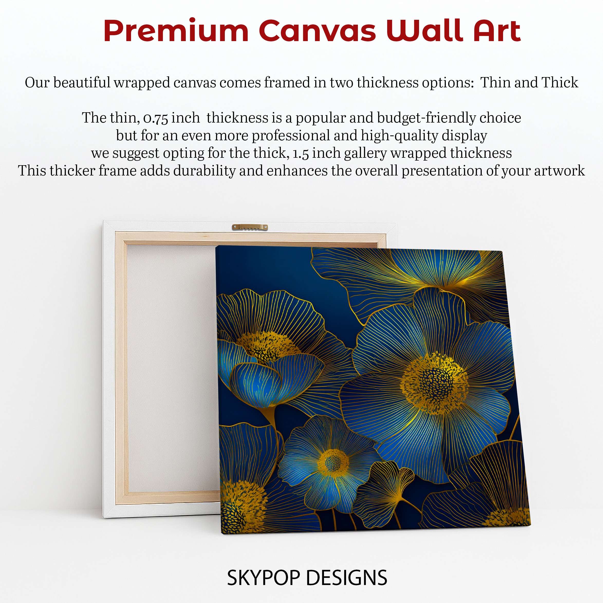 6.jpg Golden Blue Floral Art
