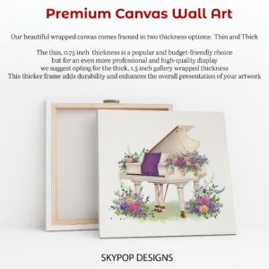 Floral Piano Art