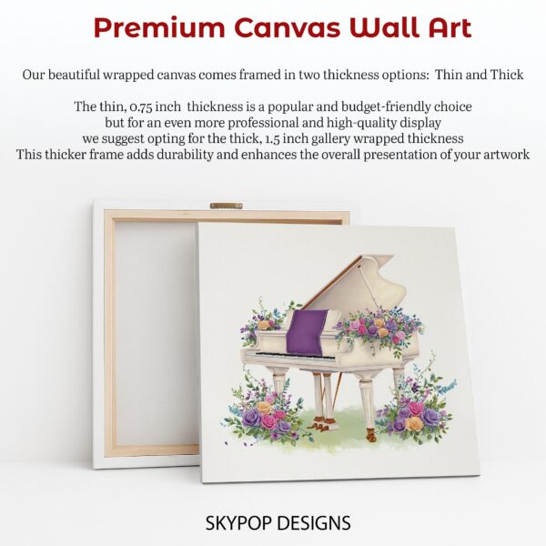 Floral Piano Art