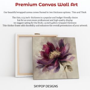 Luxurious Purple Bloom Art