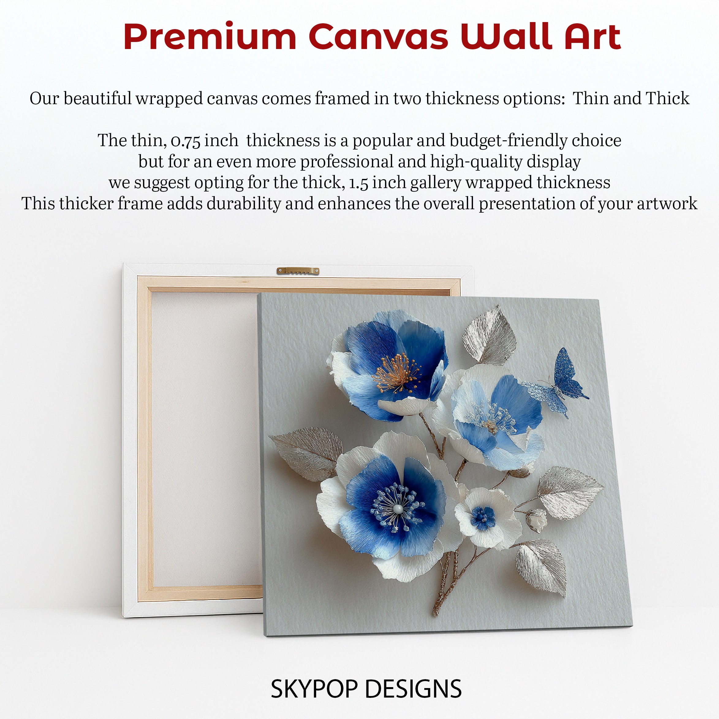 6.jpg Blue Poppy Butterfly Art