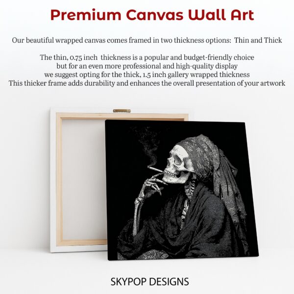 Smoking Skull Art