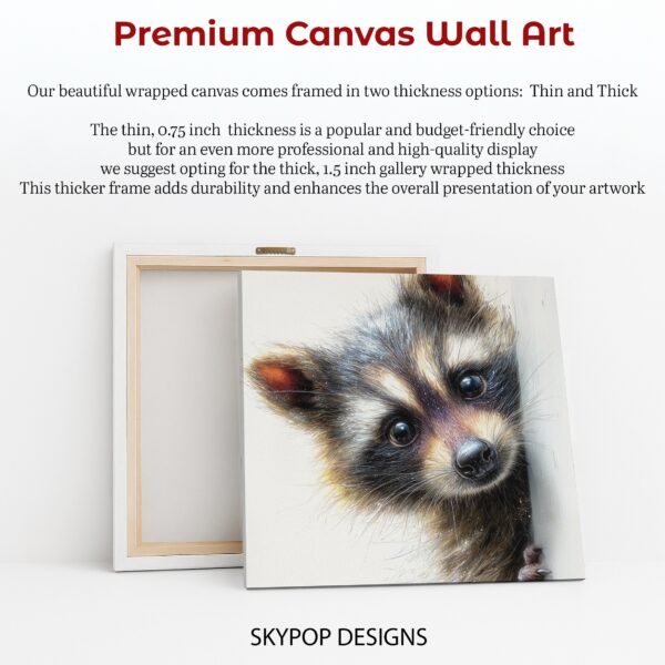 Curious Raccoon Art