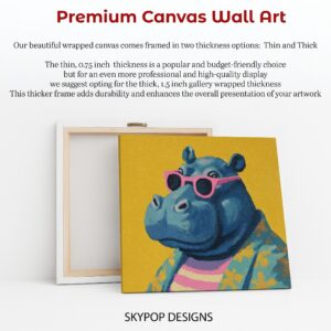 Hippo Sunglasses Art