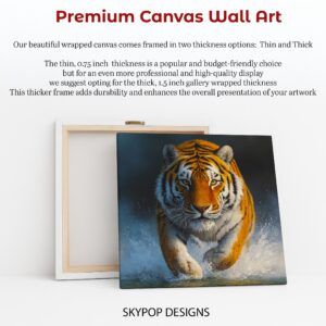 Tiger Water Splash Art