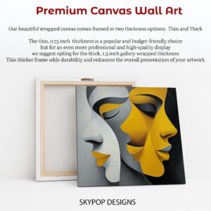 Dual Face Abstract Art
