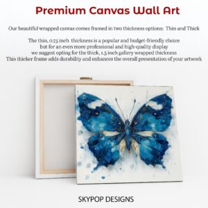 Blue Butterfly Art